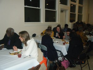 Potluck meal at Black History Celebration